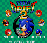 Sonic Drift 2 (Japan) Title Screen